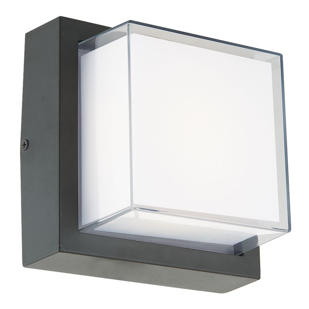 Abra Lighting 50024ODW-MB Square outdoor wall sconce  in Matte Black