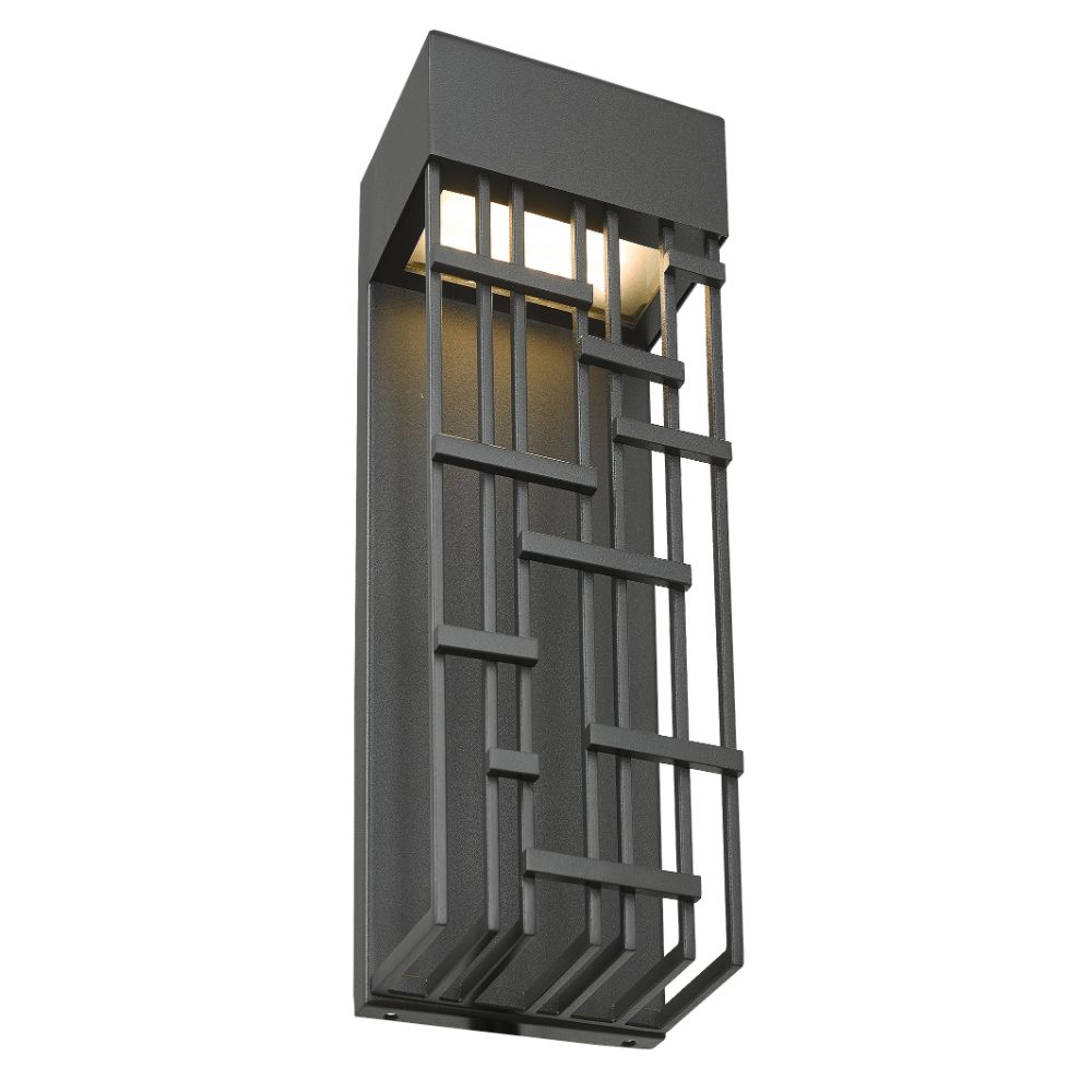 Abra Lighting 50061ODW-MB Outdoor wall sconce in Matte Black