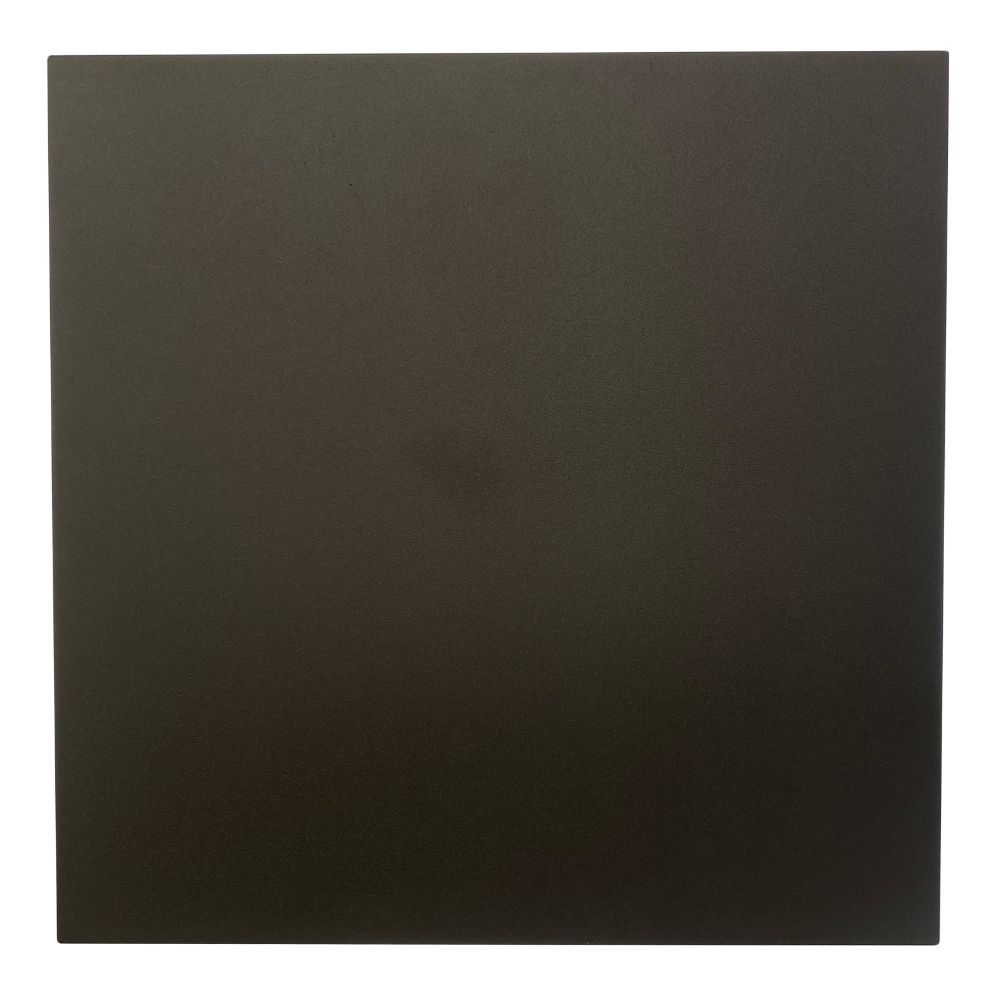 Abra Lighting 50080ODW-MB Wet Location Square Panel Backlit Wall fixture in Matte Black