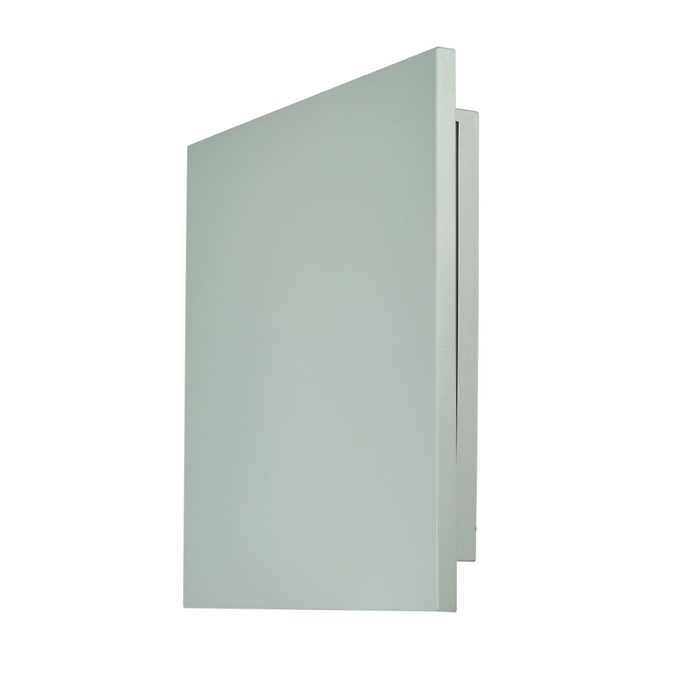 Abra Lighting 50080ODW-SL Wet Location Square Panel Backlit Wall fixture in Silica