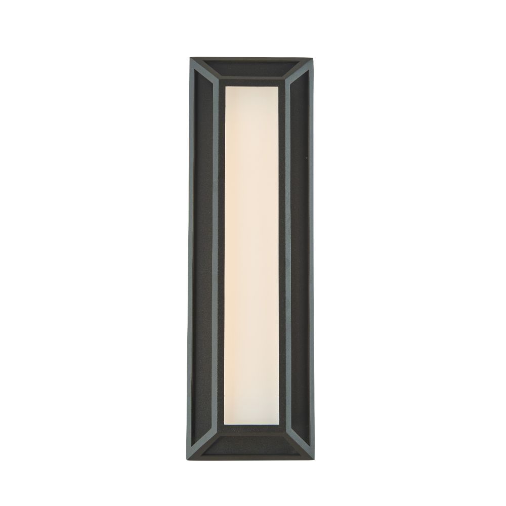 Abra Lighting 50085ODW-MB Wet Location MG Wall Sconce in Matte Black