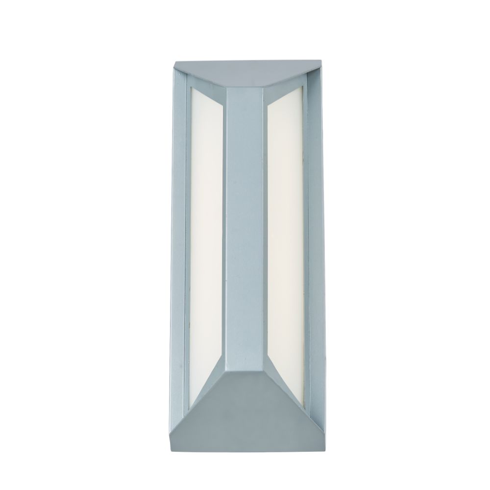 Abra Lighting 50086ODW-SAT Wet Location Angled Side Light Wall Fixture in Silica