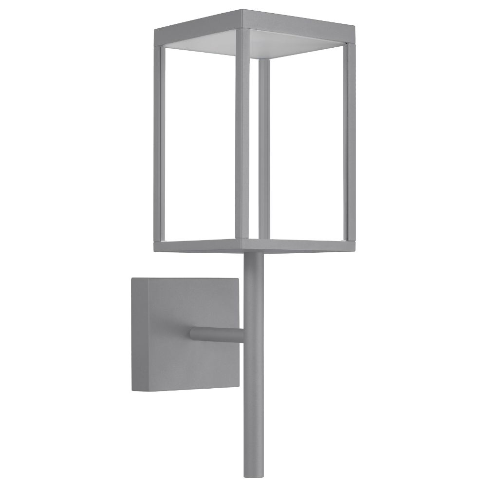 Access Lighting 20081LED-SG/CLR Reveal Dual Voltage Outdoor LED Wall Mount in Satin Gray