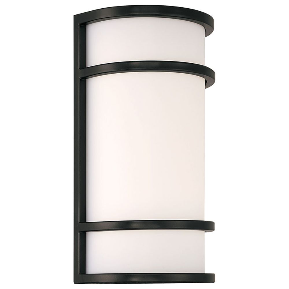 Access Lighting 20105LEDMG-BL/ACR Dual Voltage Outdoor LED Wall Mount in Black