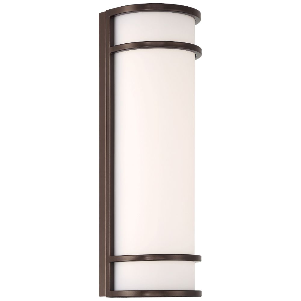 Access Lighting 20106LEDMGEM-BRZ/ACR Dual Voltage Emergency Backup Outdoor LED Wall Mount in Bronze