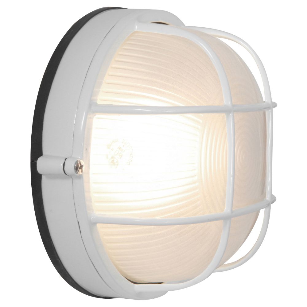 Access Lighting 20296-WH/FST Nauticus 1 Light Outdoor Bulkhead in White