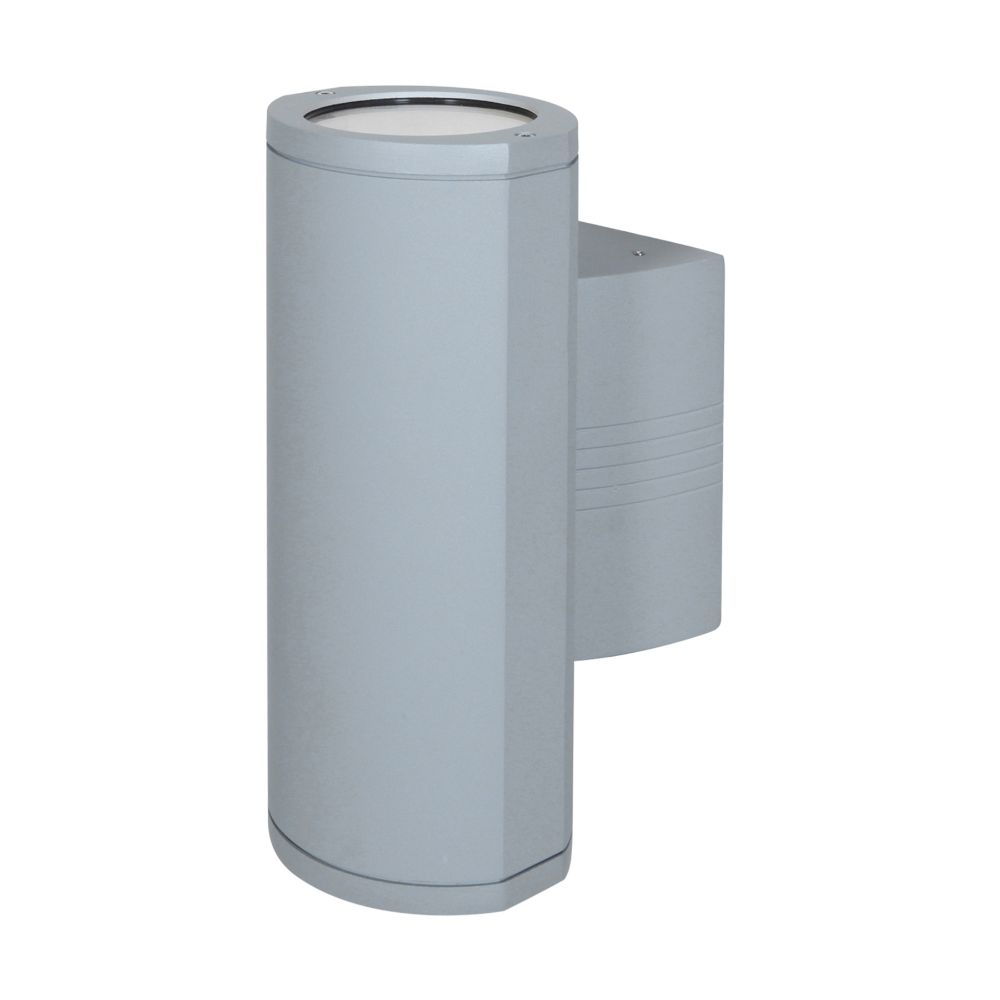 Access Lighting 20389LEDDMGLP-SAT/CLR Trident Bi-Directional Outdoor LED Wall Mount in Satin