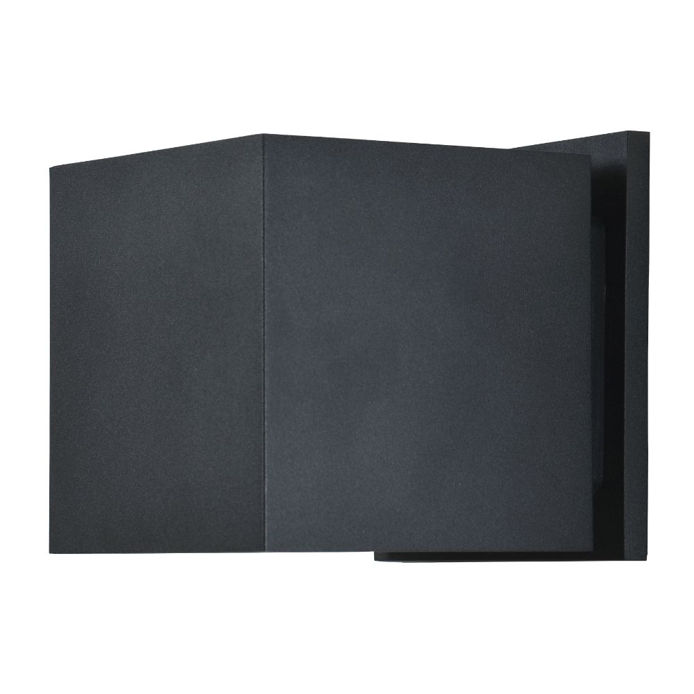 Access Lighting 20399LEDMG-BL Square Bi-Directional Outdoor LED Wall Mount in Black