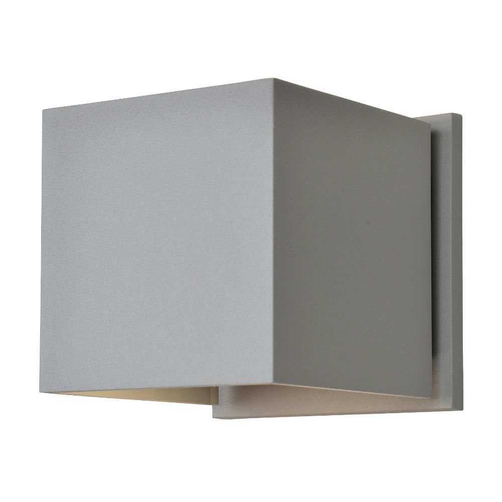 Access Lighting 20399LEDMG-SAT Square Bi-Directional Outdoor LED Wall Mount in Satin