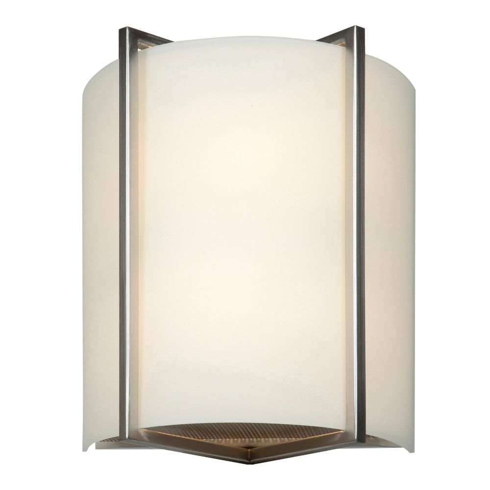 Access Lighting 20451-BS/OPL Vector Wall Sconce in Brushed Steel