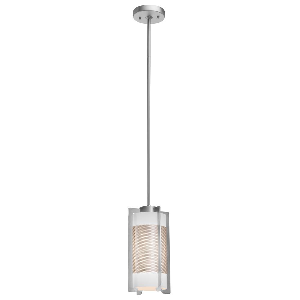 Access Lighting 20738-BS/OPL Iron Pendant in Brushed Steel