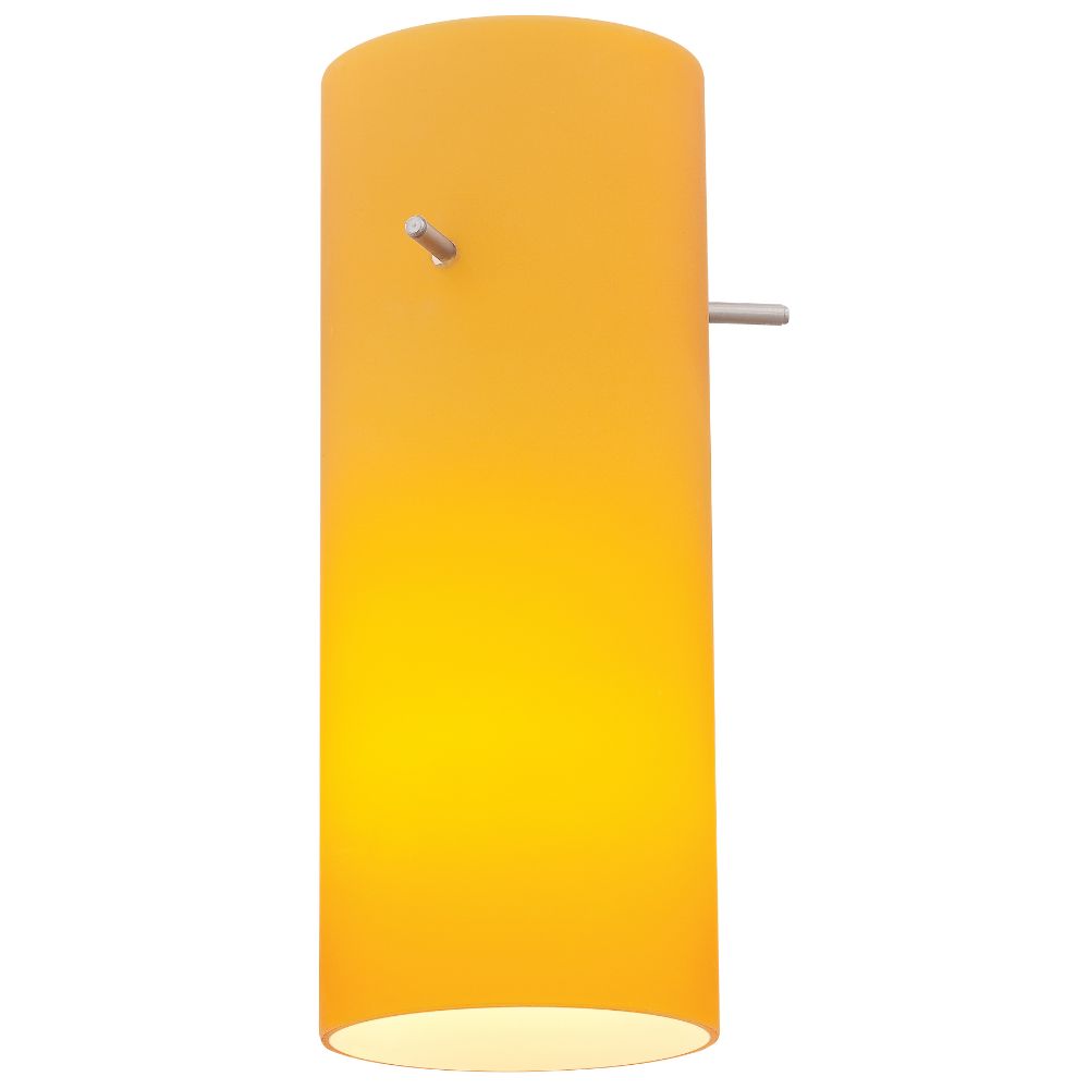 Access Lighting 23130-AMB Cylinder Pendant Glass Shade in Amber