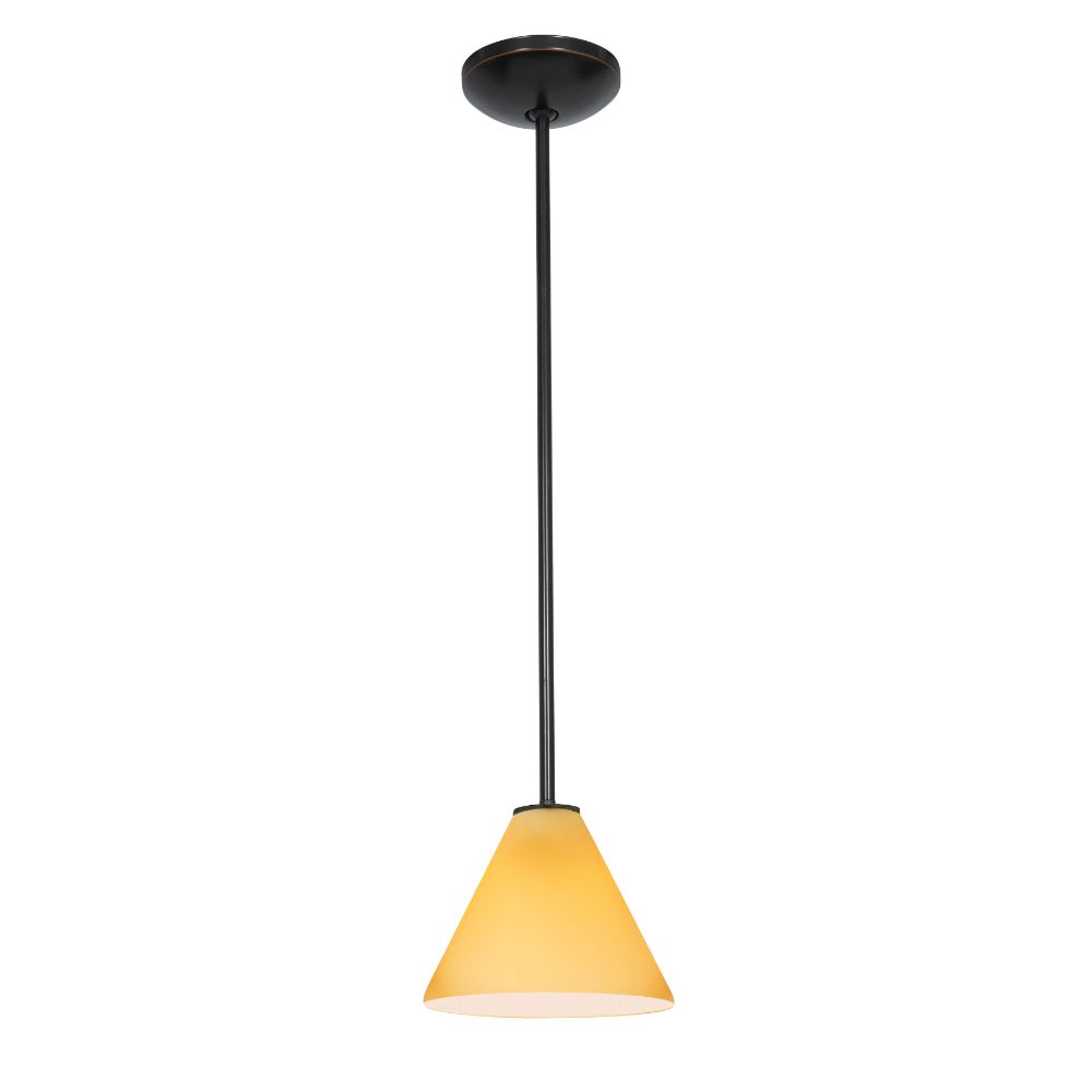 Access Lighting 28004-3R-ORB/AMB Martini LED Pendant in Oil Rubbed Bronze