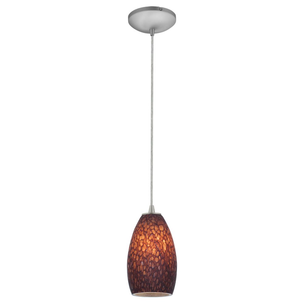 Access Lighting 28012-3C-BS/BRST Champagne LED Pendant in Brushed Steel
