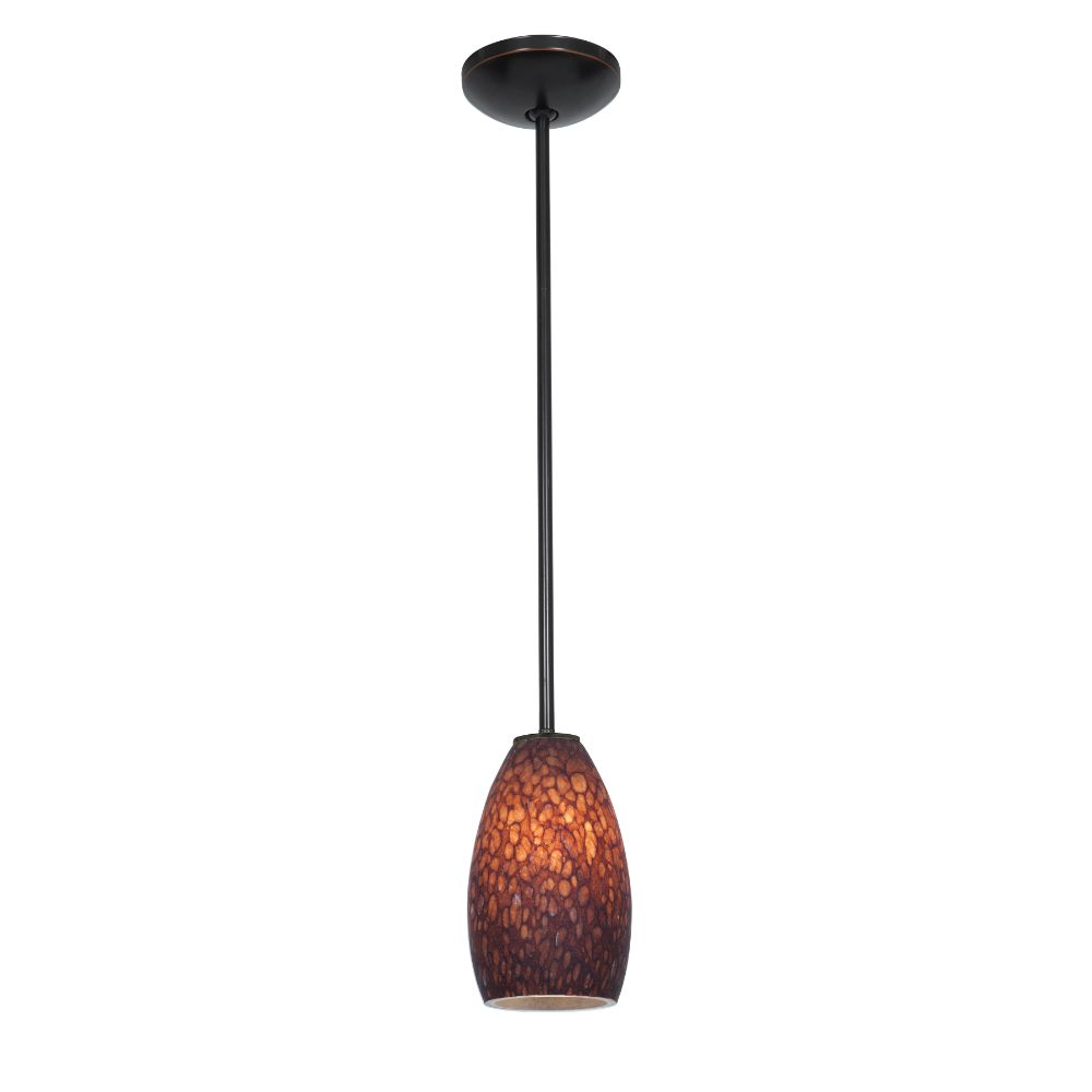 Access Lighting 28012-3R-ORB/BRST Champagne LED Pendant in Oil Rubbed Bronze