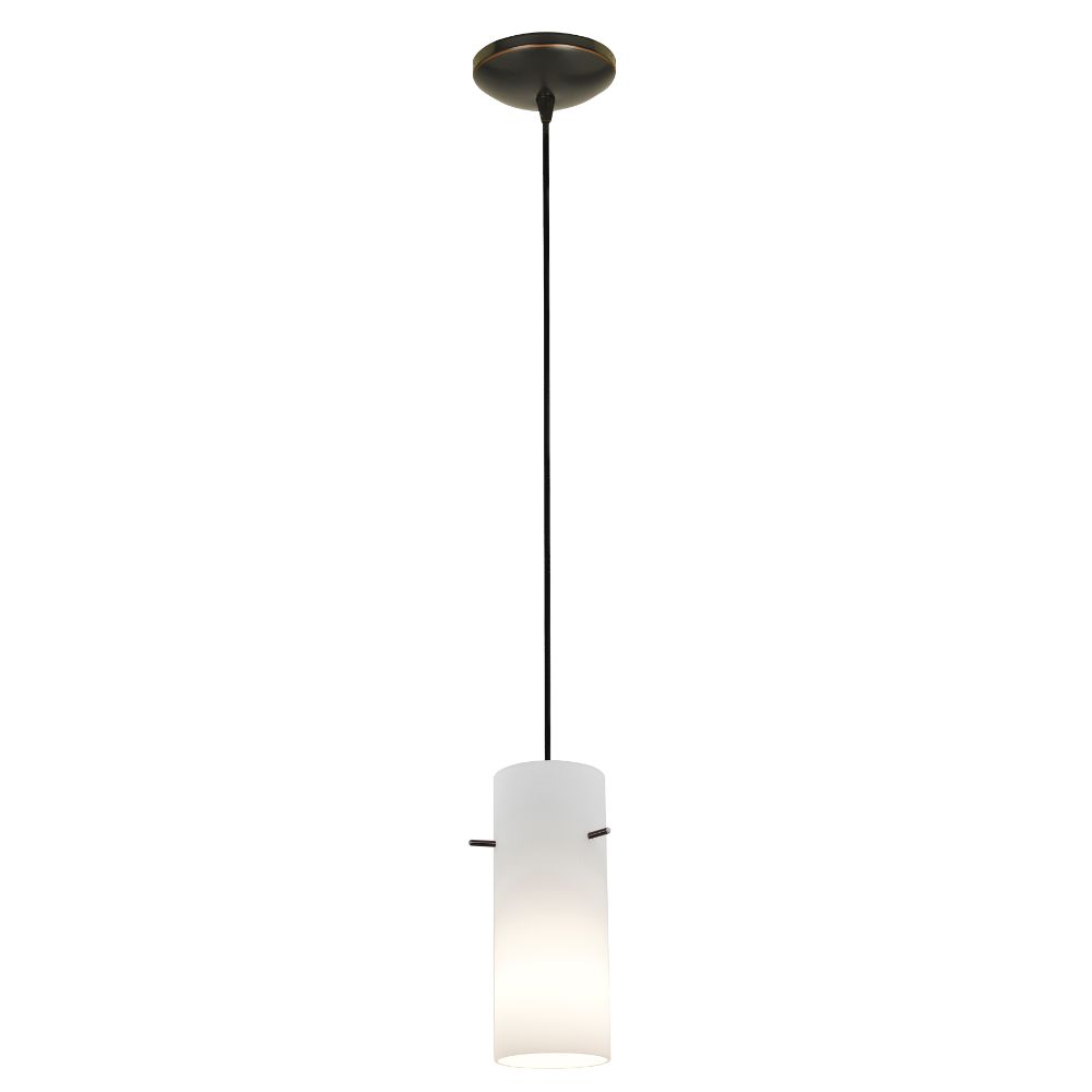 Access Lighting 28030-3C-ORB/OPL Cylinder LED Pendant in Oil Rubbed Bronze