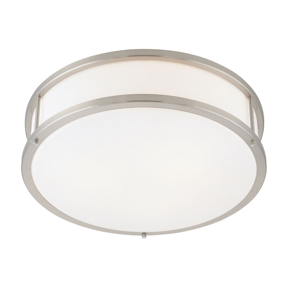 Access Lighting 50080-BS/OPL Conga Flush Mount in Brushed Steel