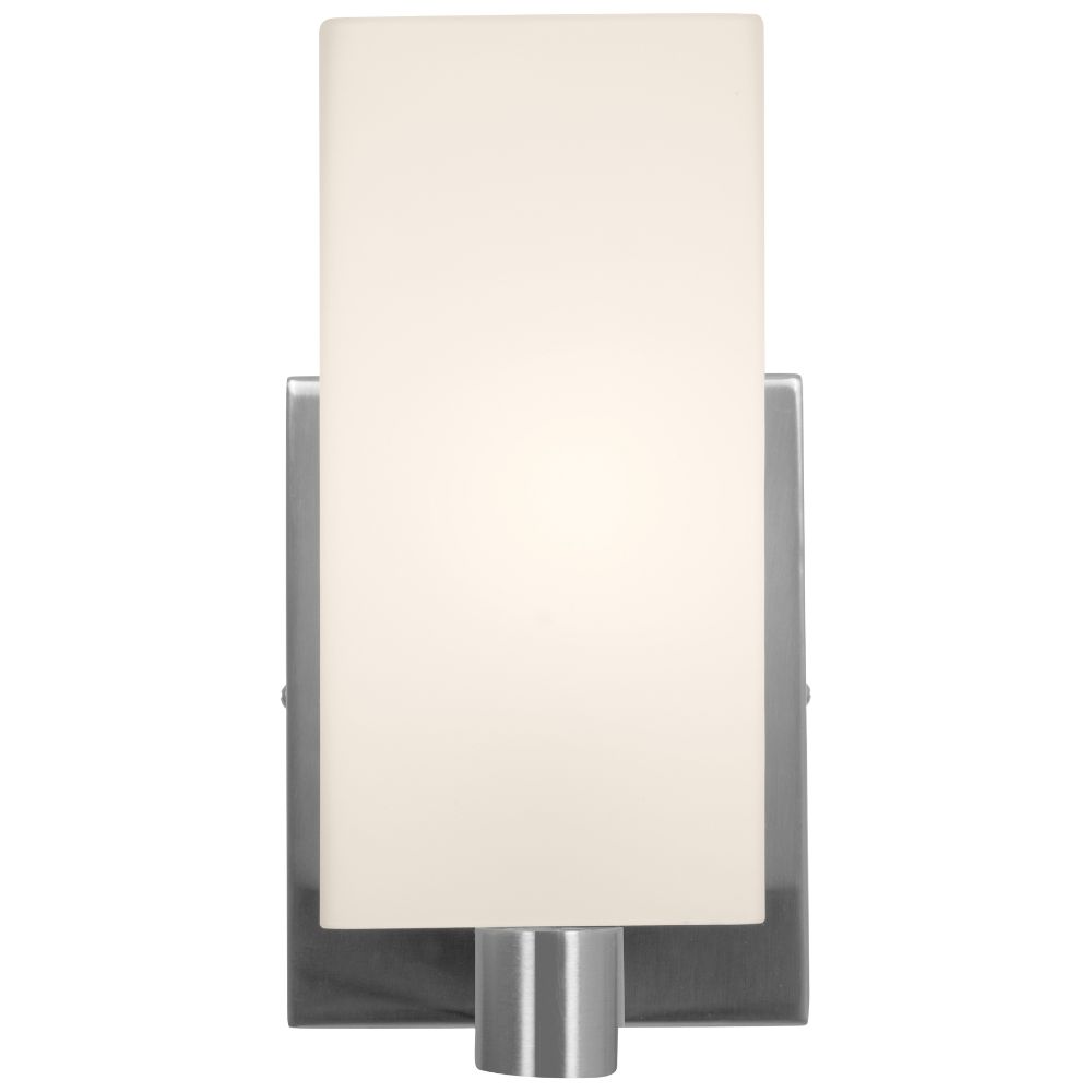 Access Lighting 50175-BS/OPL Archi 1 Light Wall Sconce & Vanity in Brushed Steel