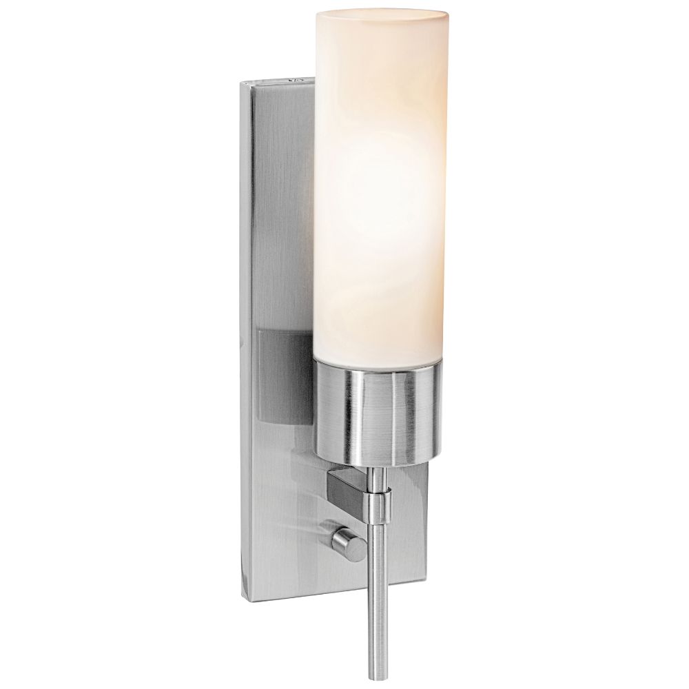 Access Lighting 50562-BS/OPL Iron 1 Light Wall Sconce in Brushed Steel