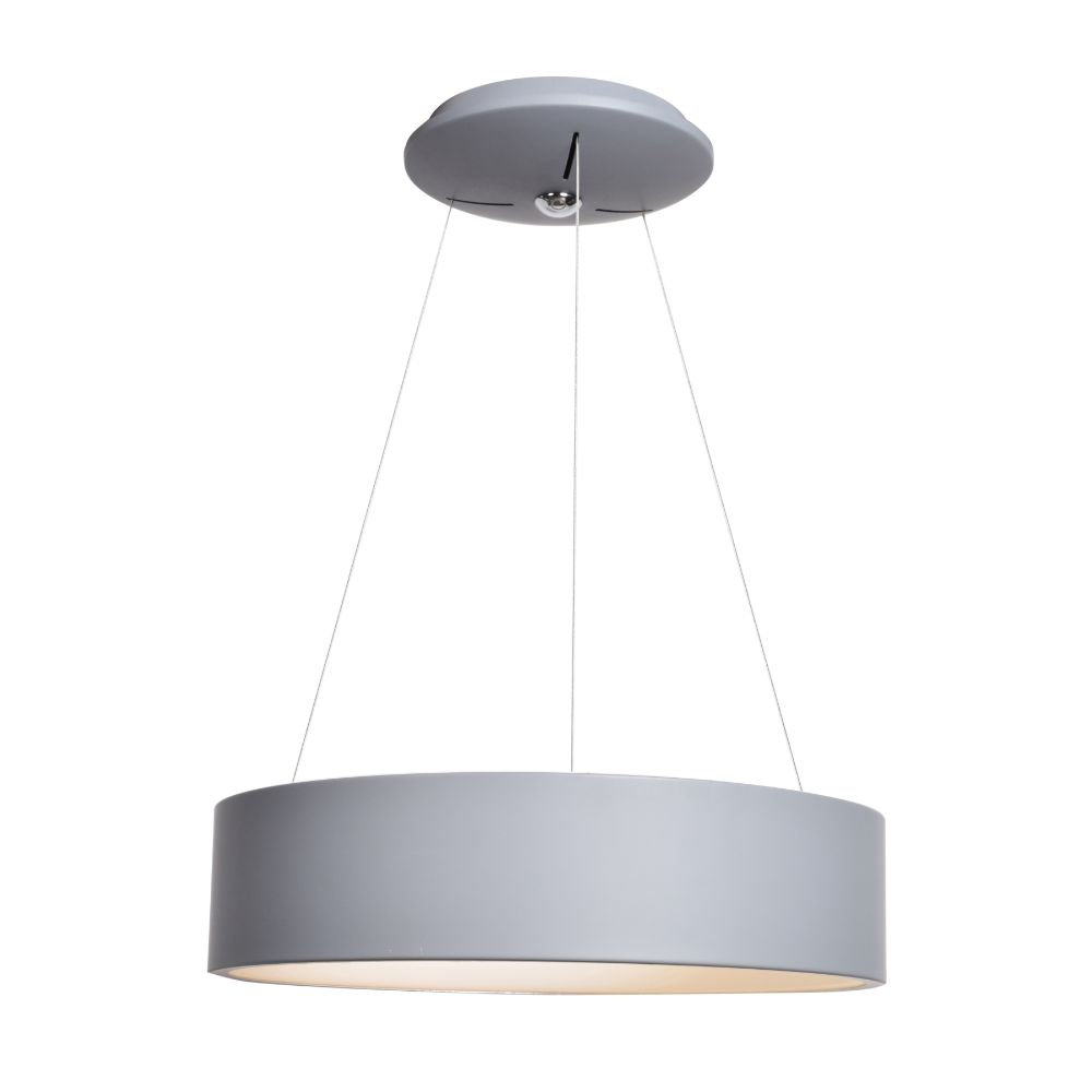 Access Lighting 50940LEDD-GRY/ACR Radiant Dual Voltage LED Pendant in Gray