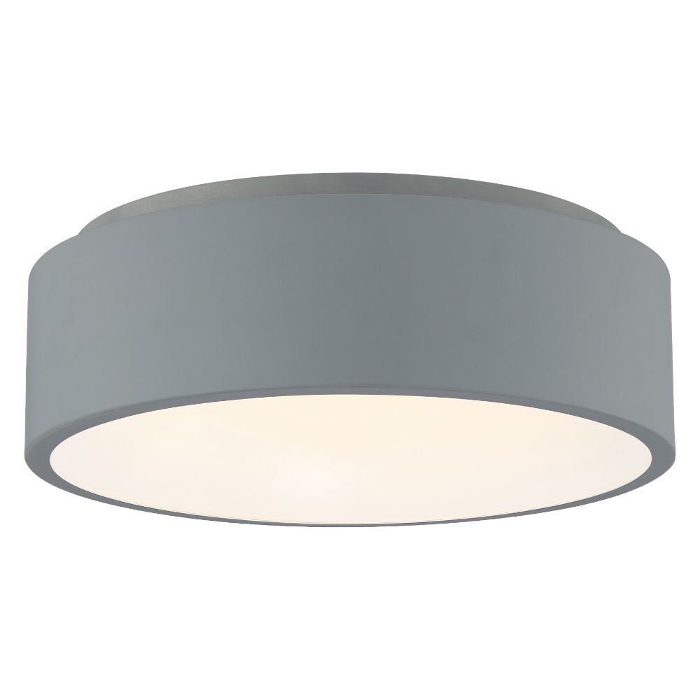 Access Lighting 50941LEDD-GRY/ACR Radiant Dual Voltage LED Flush Mount in Gray