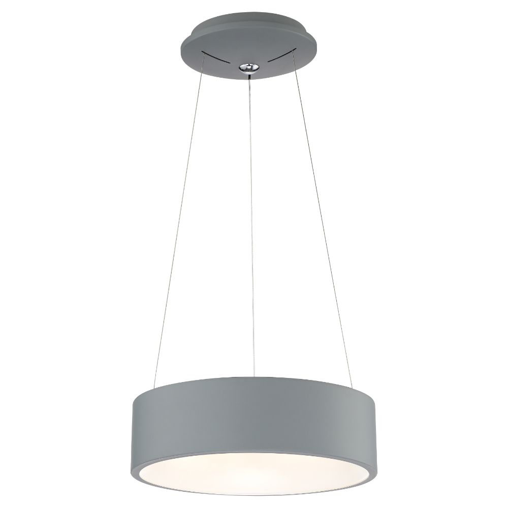 Access Lighting 50942LEDD-GRY/ACR Radiant Dual Voltage LED Pendant in Gray