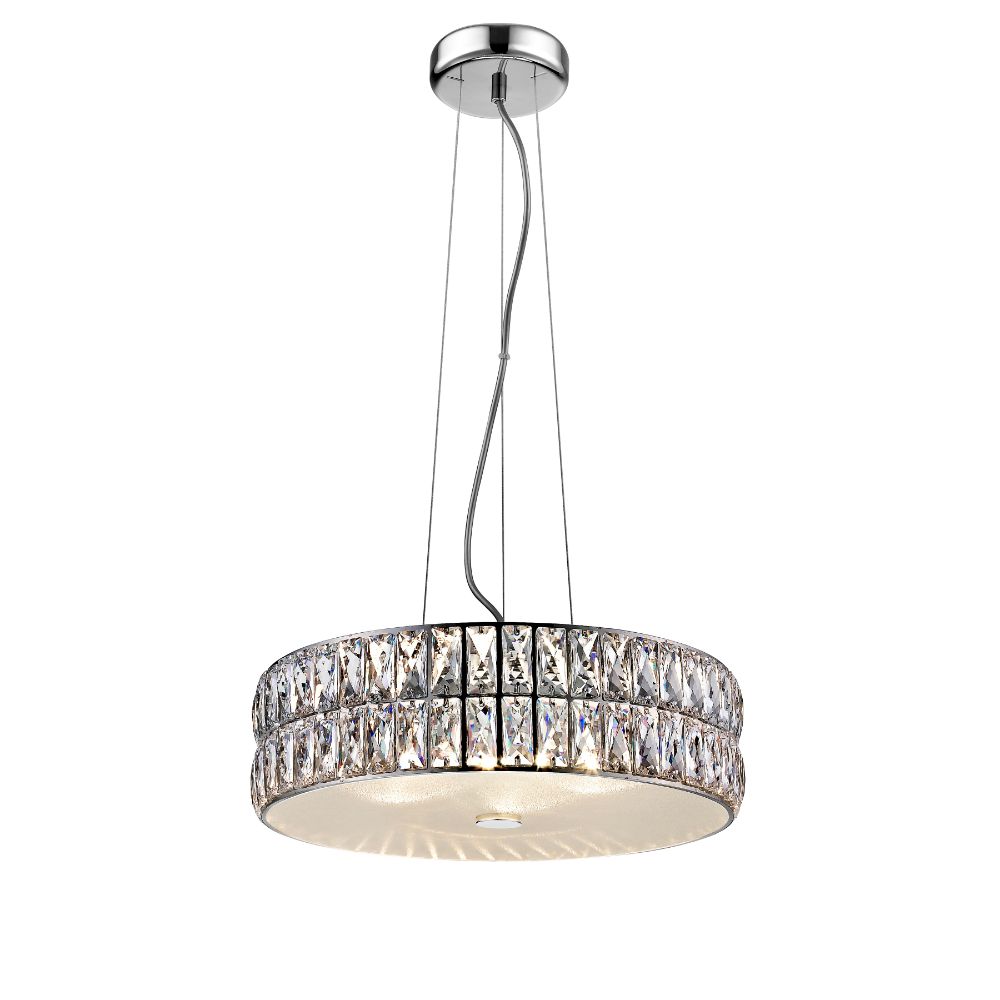 Access Lighting 62358LEDD-MSS/CRY Magari LED Pendant in Mirrored Stainless Steel
