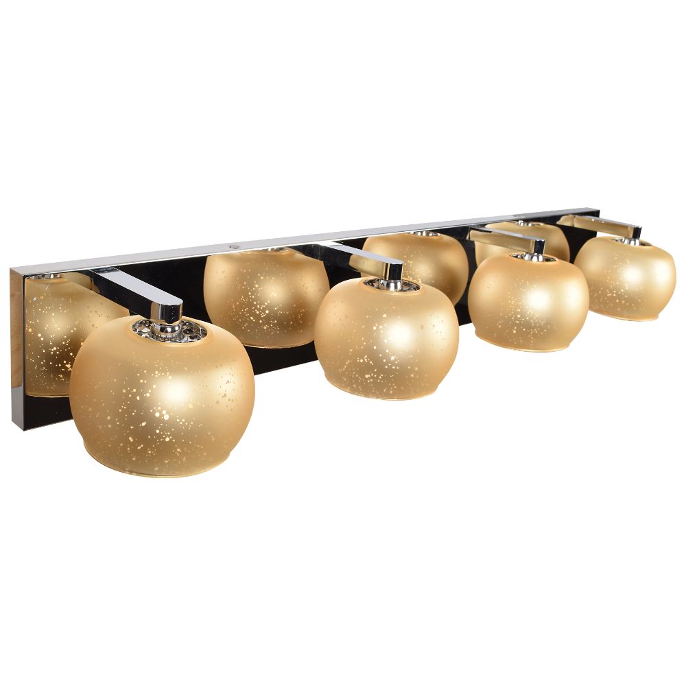 Access Lighting 62560-MSS/STARRY Galaxy 4 Light LED Vanity in Mirrored Stainless Steel