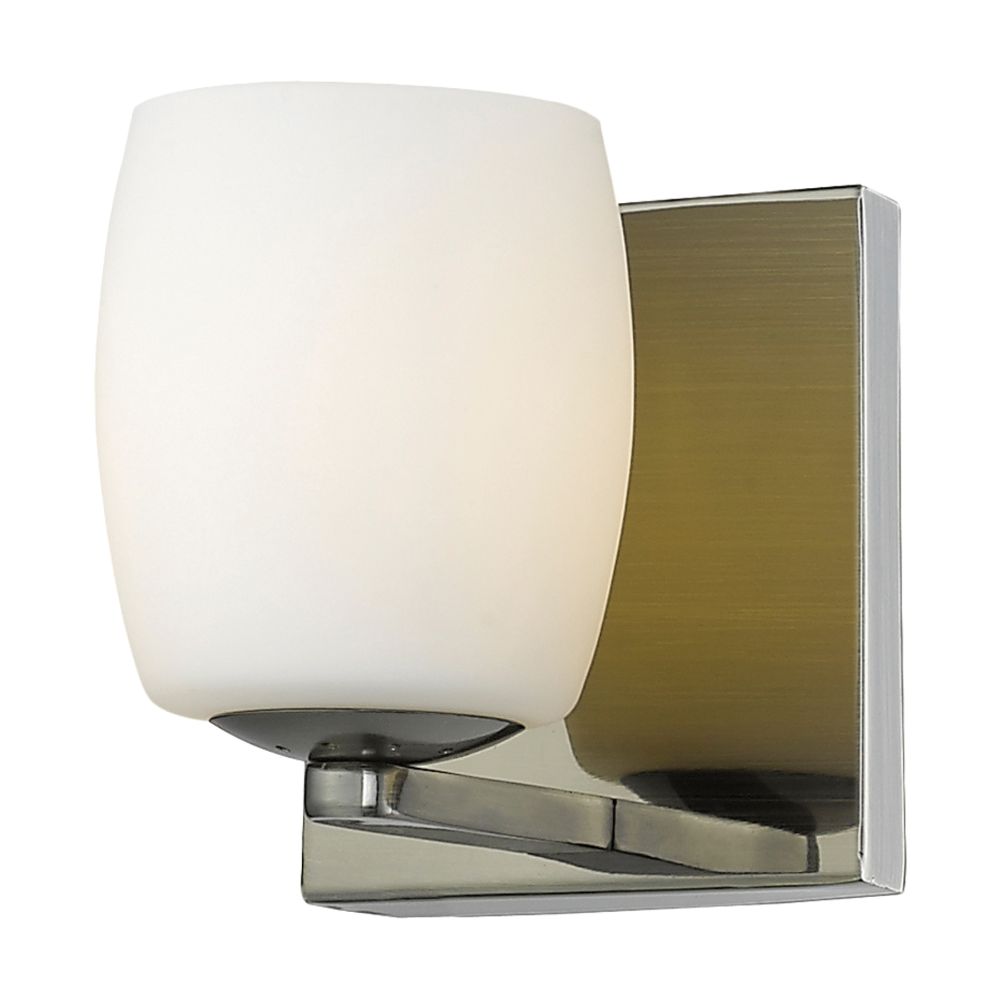 Access Lighting 62561-MSS/OPL Serenity 1 Light Wall Sconce & Vanity in Mirrored Stainless Steel