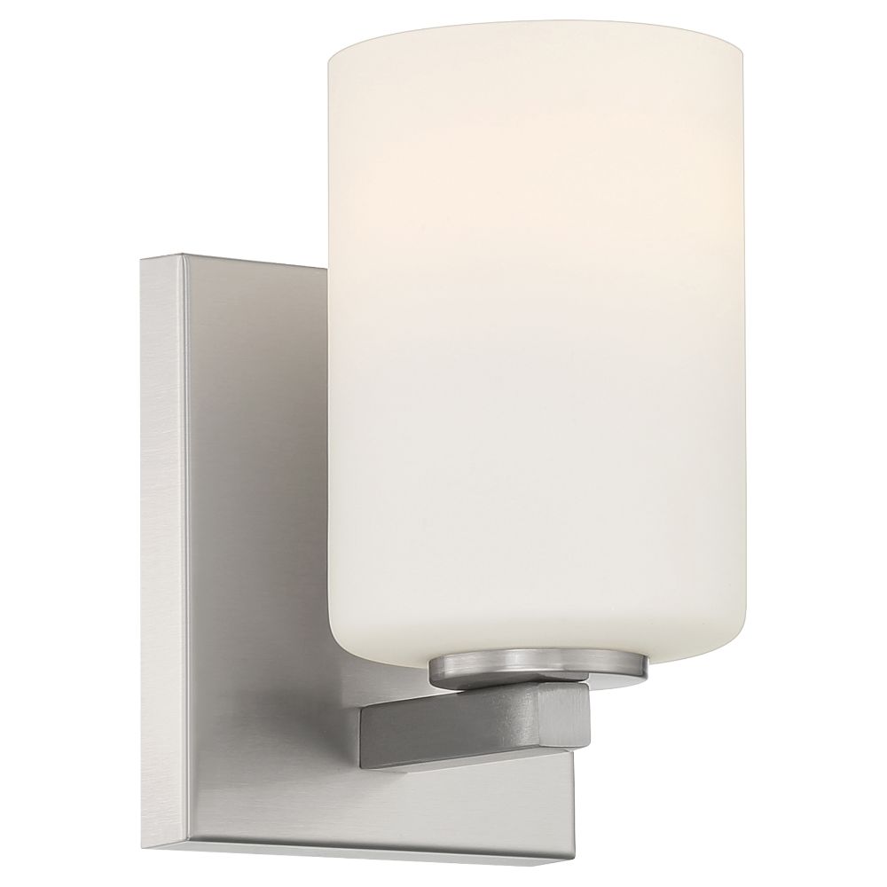 Access Lighting 62621-BS/OPL 1 Light Wall Sconce & Vanity in Brushed Steel
