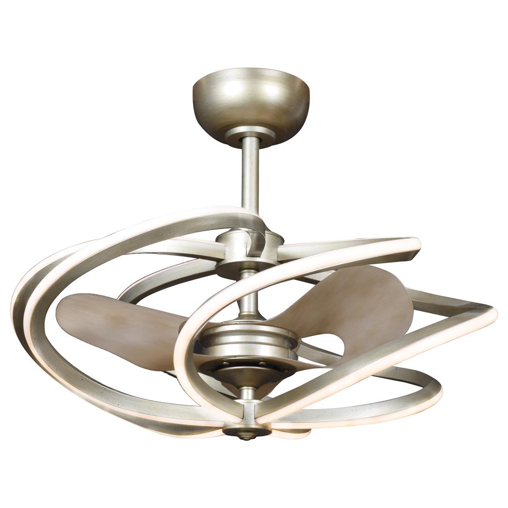 Access Lighting 63113LEDD-IGLD Vortex LED Chandelier with Fan in Inspired Gold