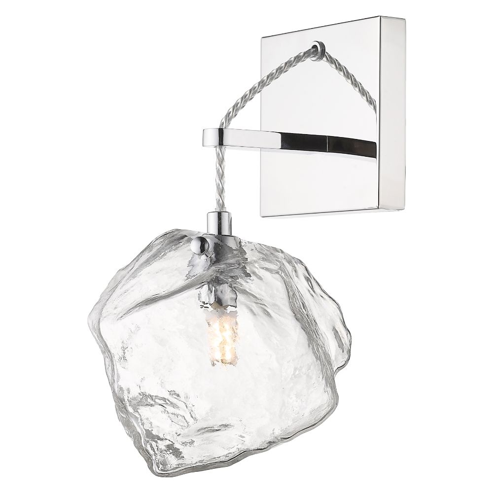 Access Lighting 63129LEDDLP-MSS/CLR Boulder 1 Light LED Wall Sconce & Vanity in Mirrored Stainless Steel