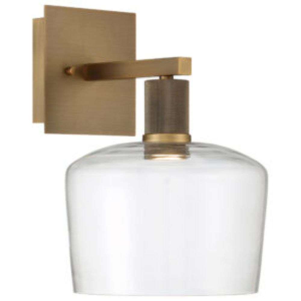 Access Lighting 63144LEDD-ABB/CLR Port 9 Chardonnay LED Wall Sconce in Antique Brushed Brass