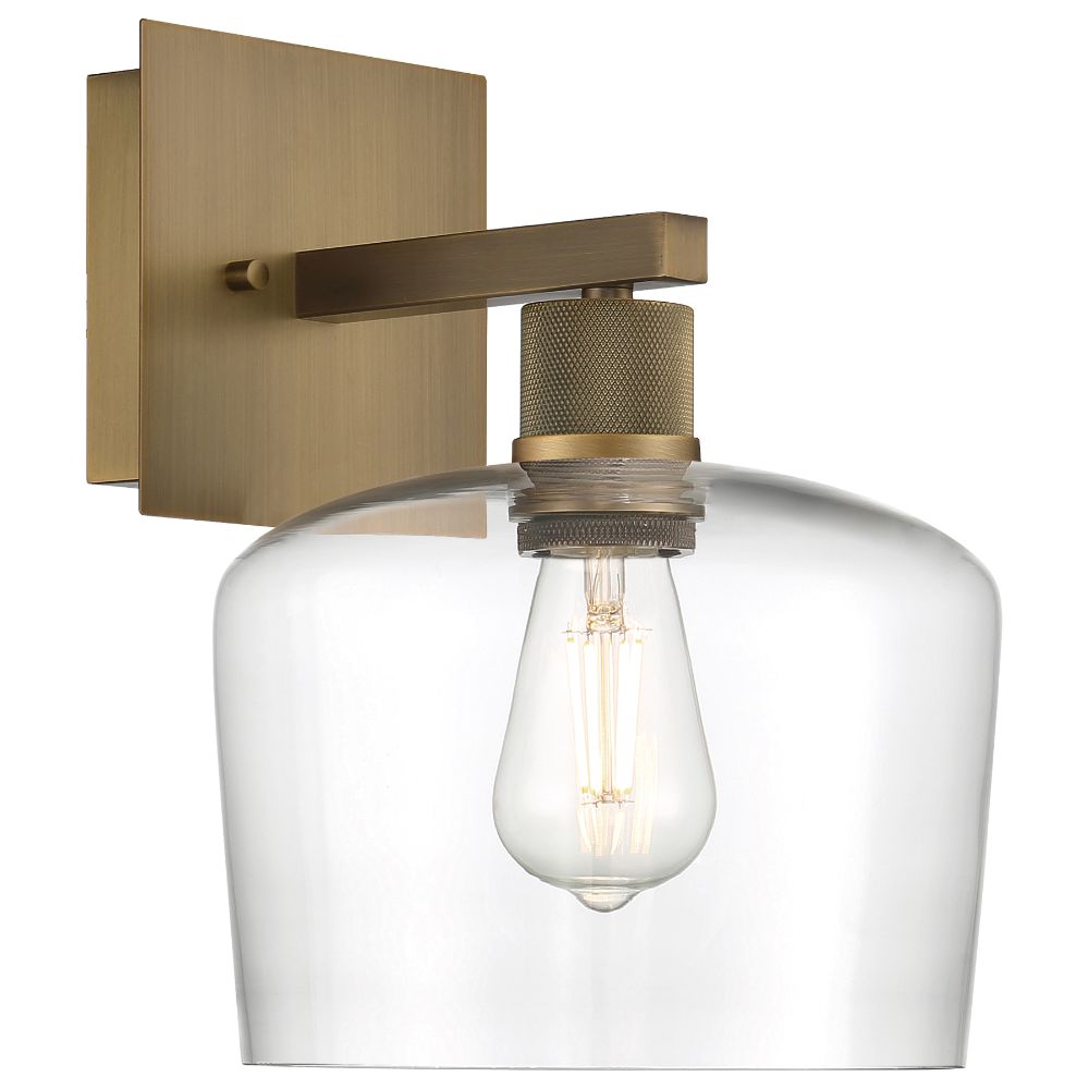 Access Lighting 63144LEDDLP-ABB/CLR Chardonnay LED Wall Sconce in Antique Brushed Brass