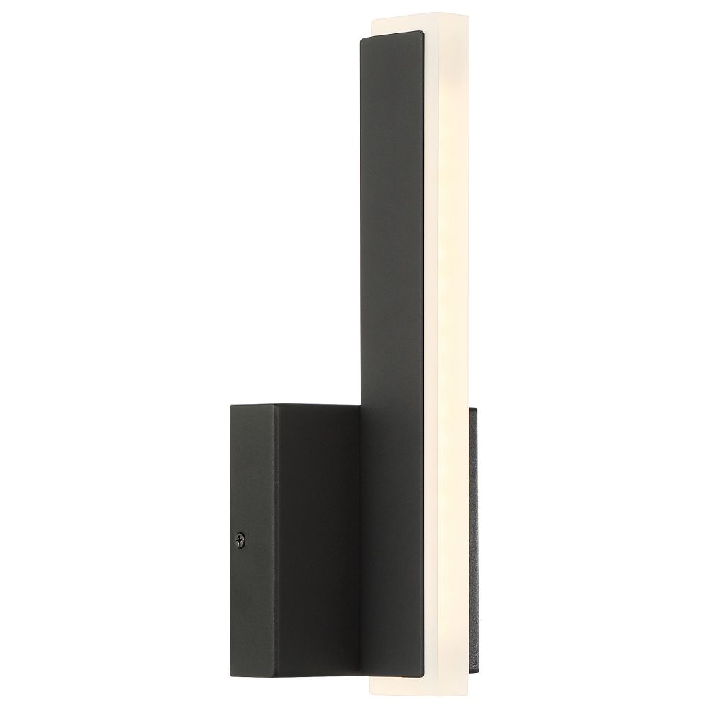 Access Lighting 63161LEDD-MBL/ACR Dual Voltage LED Wall Sconce in Matte Black