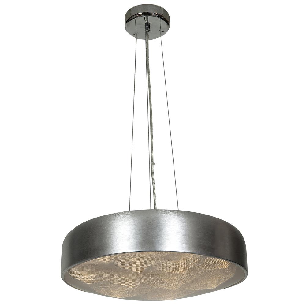 Access Lighting 70083LEDD-BSL/ACR Meteor LED Pendant in Brushed Silver