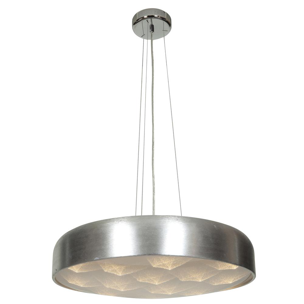 Access Lighting 70084LEDD-BSL/ACR Meteor LED Pendant in Brushed Silver