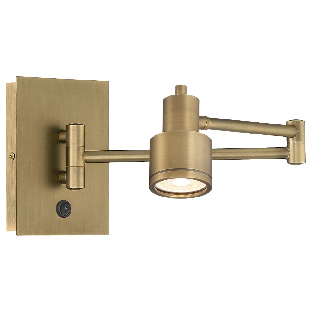 Access Lighting 72017LEDDLP-ABB LED Swing Arm in Antique Brushed Brass