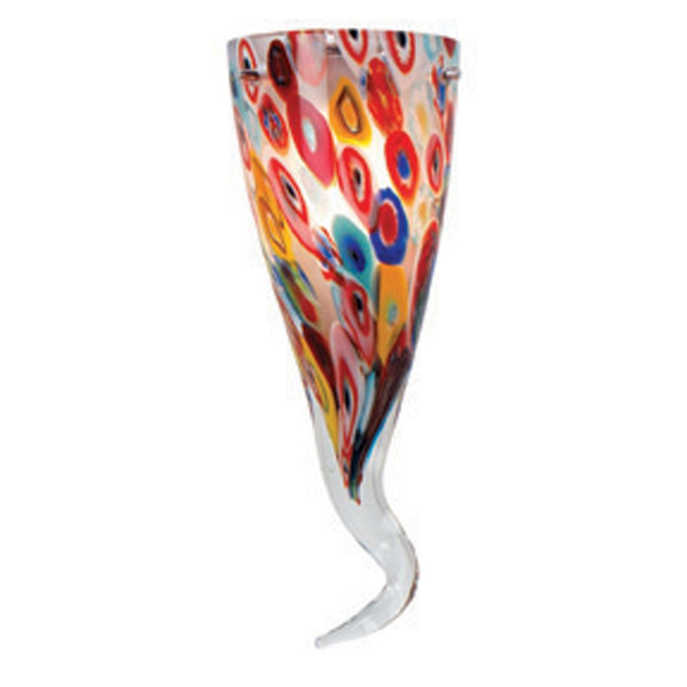 Access Lighting 960RJ-MTI Little Horn Glass Shade in Multi Color