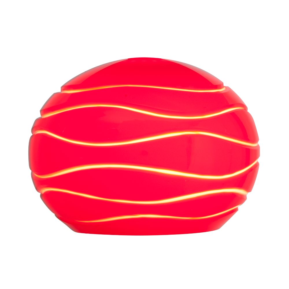 Access Lighting 979WJ-REDLN Sphere Etched Glass Shade in Red Lined Glass