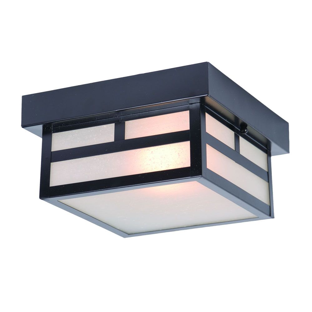 Acclaim Lighting 4708BK Artisan 1-Light Matte Black Flushmount Ceiling Light