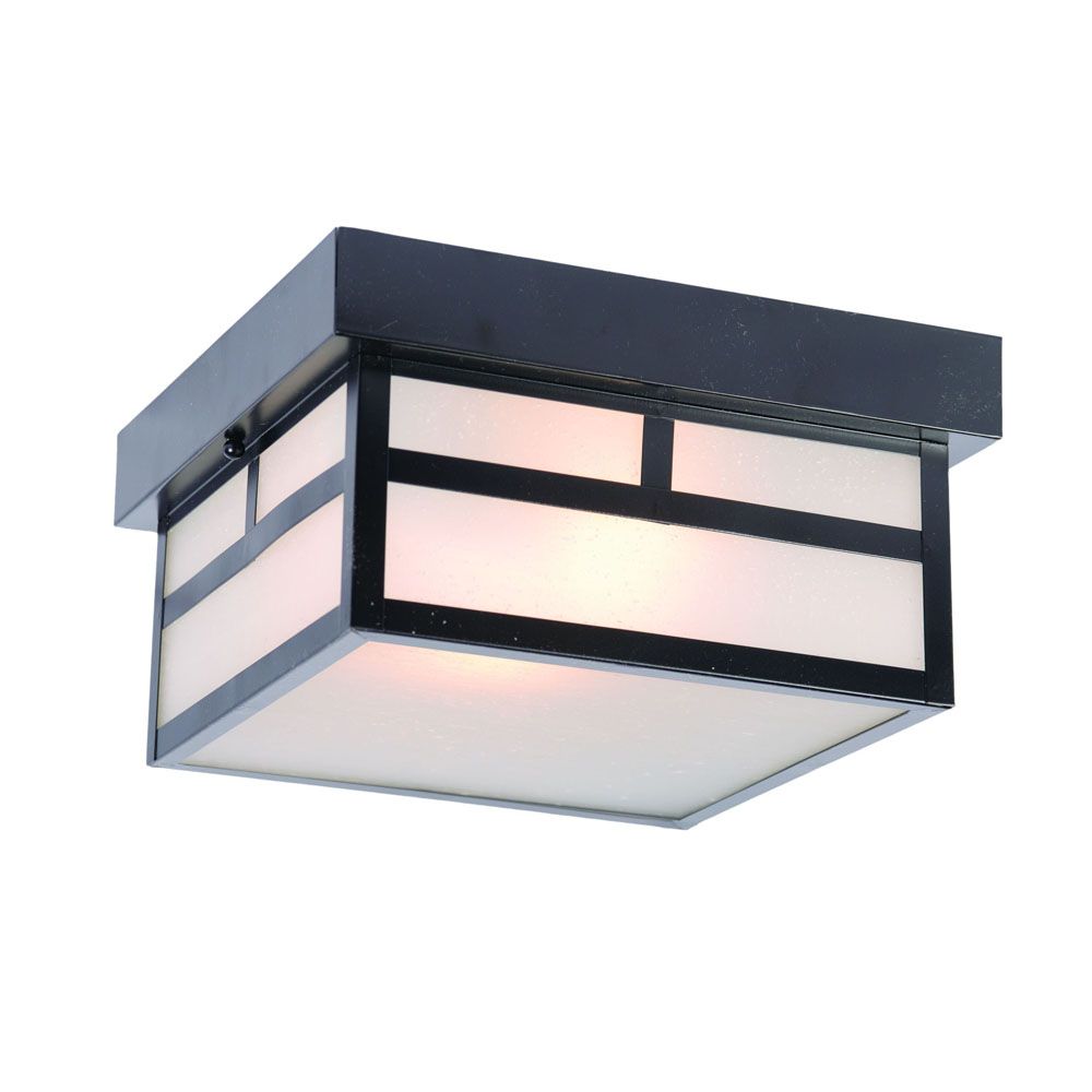 Acclaim Lighting 4710BK Artisan 2-Light Matte Black Flushmount Ceiling Light