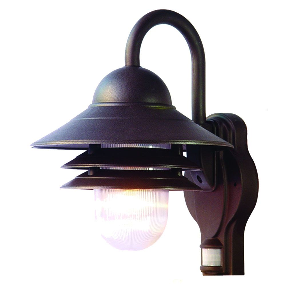 Acclaim Lighting 82ABZM Mariner 1-Light Architectural Bronze Wall Light With Motion Sensor