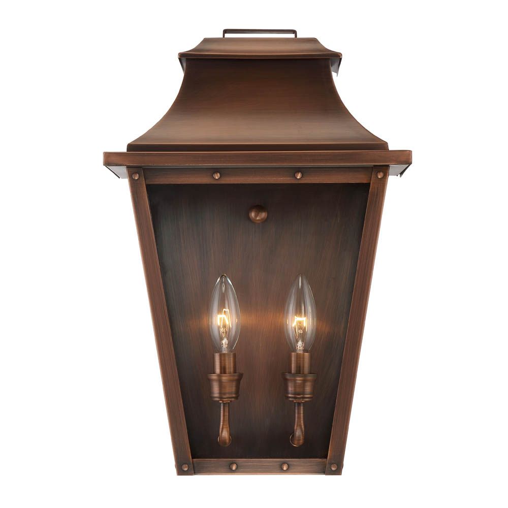 Acclaim Lighting 8424CP Coventry 2-Light Copper Patina Pocket Wall Light 