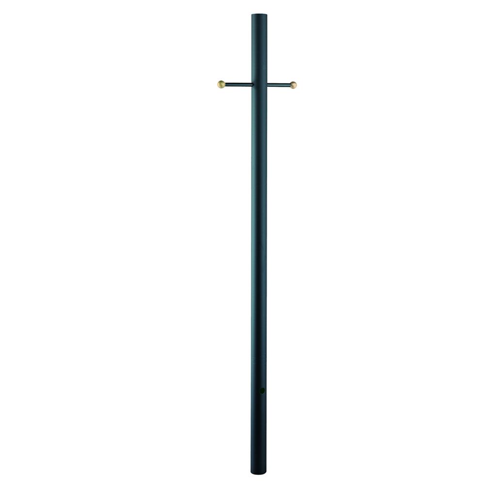 Acclaim Lighting 96BK 7-ft Black Direct Burial Post With Cross Arm