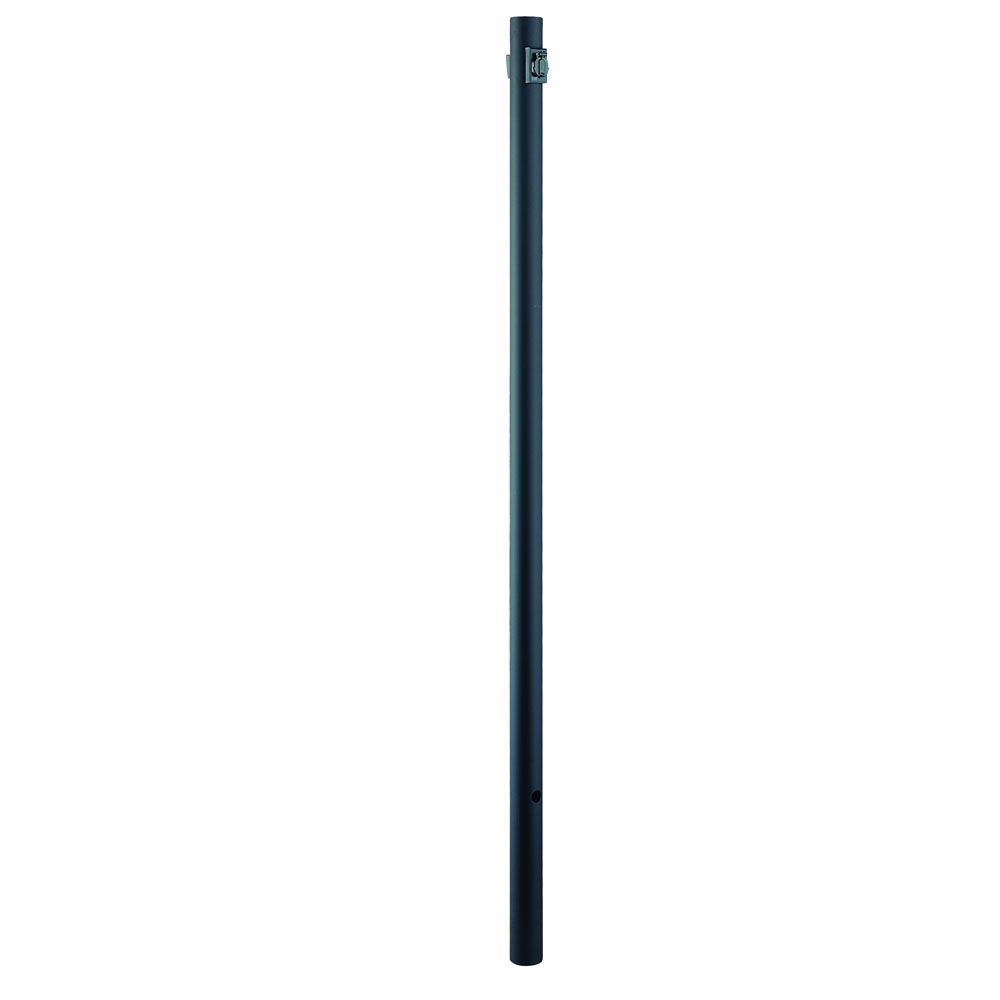 Acclaim Lighting 97BK 7-ft Black Direct Burial Post With Photocell And Outlet