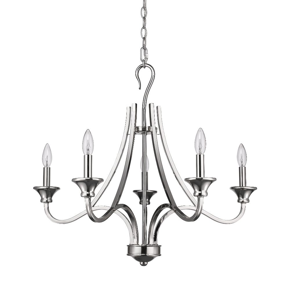 Acclaim Lighting IN11255PN Michelle 5-Light Polished Nickel Chandelier