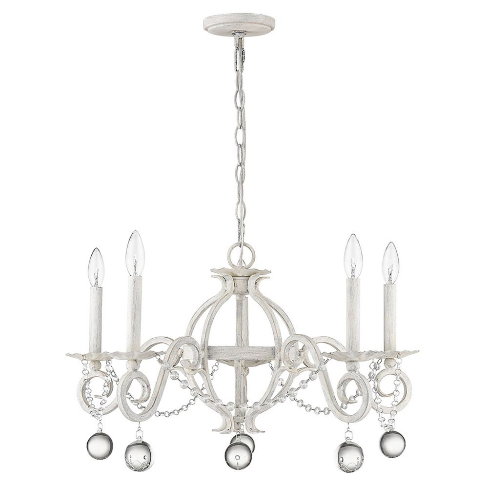 Acclaim Lighting IN11344CW Callie 5-Light Country White Chandelier