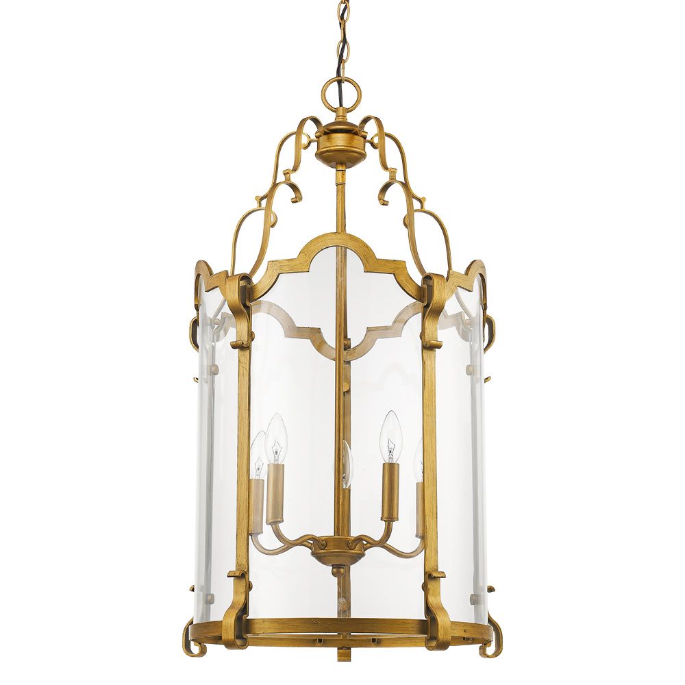 Acclaim Lighting IN11421AG Elizabeth 5-Light Antique Gold Foyer Pendant