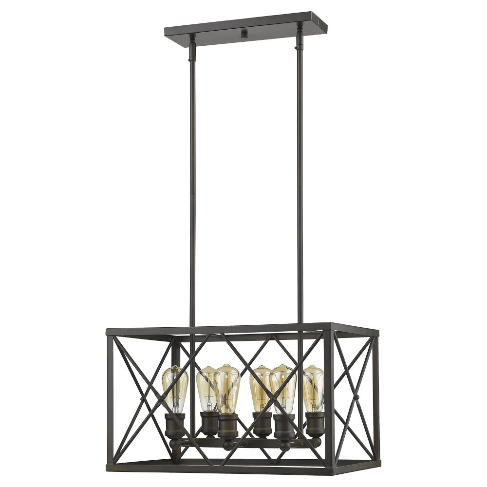 Acclaim Lighting IN21125ORB Brooklyn 6-Light Oil-Rubbed Bronze Pendant